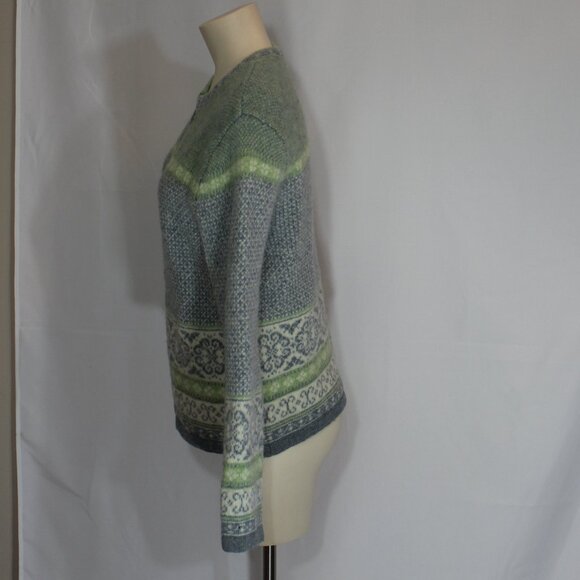 Skyr Nordic Wool Sweater Cardigan Women's  Hook Clasp  size Medium - Picture 2 of 6